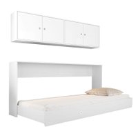 Cama Articulável Horizontal Solteiro com Aéreos 80 Sun  Branco - Art In Móveis