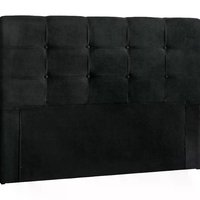 Cabeceira Queen 160cm Daiana Suede Preto ID Milani Store