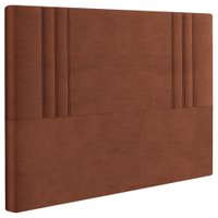 Cabeceira Casal 138 cm London Veludo Terracota Soon