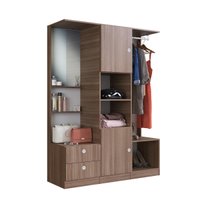 Guarda Roupas Solteiro c/ Espelho, 2 Portas e 2 Gavetas Closet Montana - Art In Móveis