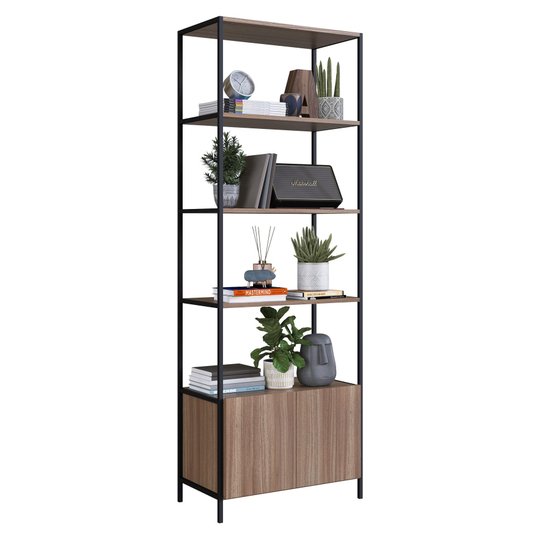 Estante c/ 6 Prateleiras  e 2 portas com Estrutura Aço Artetube 180x63
