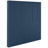 Cabeceira Solteiro 88 cm Madrid Veludo Azul Soon