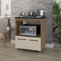Balcao Com Tampo Cooktop 4 Bocas 75cm 9440 Savana Off White Mobbs