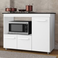 Balcao Para Cooktop 5 Bocas 114cm 9475 Branco Mobbs