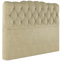 Cabeceira Casal 138 cm Milan Veludo Bege Soon