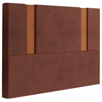 Cabeceira Casal 138 cm Veron Veludo Terracota Soon