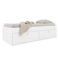 Cama Solteiro com 4 Portas 80 Tókio Branco - Art In Móveis