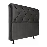 Cabeceira Queen 160cm Barbara Suede Preto ID Milani Store