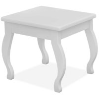 Banqueta Para Penteadeira Em MDF 022034 Branco LPA
