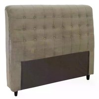 Cabeceira Queen 160cm Damares Suede Taupe ID Milani Store