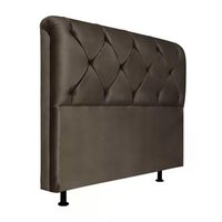 Cabeceira Queen 160cm Barbara Suede Marrom ID Milani Store