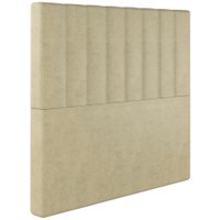 Cabeceira Solteiro 88 cm Dubai Veludo Bege Soon