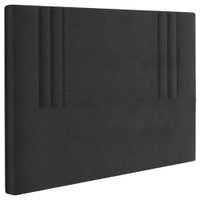Cabeceira Queen 158 cm London Veludo Preto Soon
