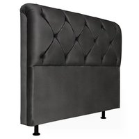 Cabeceira Solteiro 90cm Barbara Suede Preto ID Milani Store
