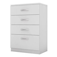 Comoda 04 Gavetas Astral Branco Demobile