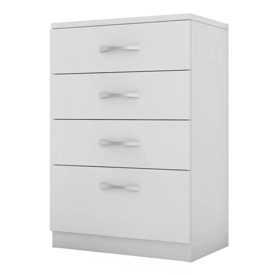 Comoda 04 Gavetas Astral Branco Demobile