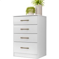 Comoda 4 Gavetas MS9134 Branco Moval