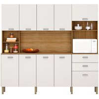 Kit Armario Cozinha 10 Portas 2983 Freijo Supremo KTP