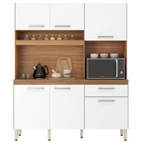 Cozinha Compacta 6 Portas Alamo 91601 Amendola Branco Demobile