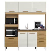 Kit Cozinha Compacta 7 Portas 2001590 Atacama Off White ARMoveis