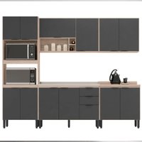 Cozinha Modulada 5 Peças FRCZ1 Avena Grafito Demobile