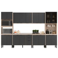 Cozinha Modulada 6 Peças FTM006 Avena Grafito Demobile