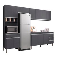 Cozinha Modulada 5 Peças 281 cm Andreia Cinza REAJL
