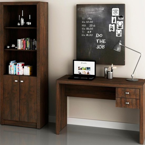 Conjunto Escritorio 02 Peças CJ12 Rustico Tecno Mobili