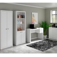 Conjunto Escritorio Completo 4 Peças CJ6 Branco Tecno Mobili