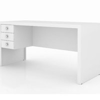 Conjunto Escritorio Completo 8 Peças CJ22 Branco Tecno Mobili