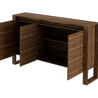 Conjunto Escritorio 02 Peças CJ23 Nogal Tecno Mobili