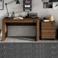 Conjunto Escritorio 02 Peças CJ26 Nogal Tecno Mobili