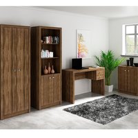 Conjunto Escritorio Completo 4 Peças CJ6 Nogal Tecno Mobili