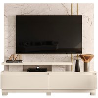 Estante Home TV 75 Pol Com Pes 183 cm 8531 Calacata Off White MDT