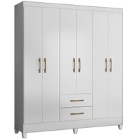 Guarda Roupa 6 Portas 9534 Branco Moval