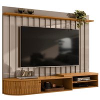 Painel Suspenso TV 75 Pol 207 cm 2901 Fenddi Naturale MDT