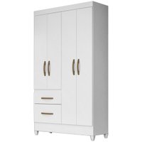 Guarda Roupa Solteiro 4 Portas 8524 Branco Flex Moval