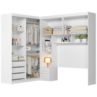 Dormitorio Modulado Casal 6 Portas FL0270 Branco Moval