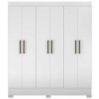 Guarda Roupa Casal 6 Portas 62320 Branco Demobile