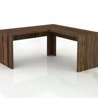 Escrivaninha Para Escritorio Angular ME4116 Nogal Tecno Mobili