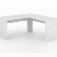 Escrivaninha Para Escritorio Angular ME4116 Branco Tecno Mobili