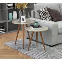 Kit Mesa Lateral e Apoio Bia Retro Pes Palito Off White HG Milani Store