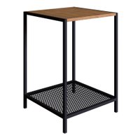 Mesa Lateral Quadrada 40x40cm Est Aço York Vermont Artesano