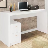 Mesa Para Computador / Escritorio 2 Gavetas ME4130 Branco Tecno Mobili