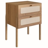 Mesa de Cabeceira 2 Gavetas Palhinha 27933 Linha Oslo Hanover Artesano