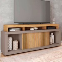 Rack para TV 75 Polegadas 2 Portas com Ripado Aegon