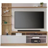 Estante Home Para TV 65 Polegadas Maceio Freijo Off White CLB