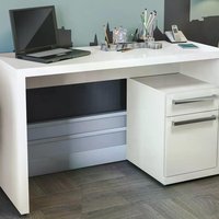 Escrivaninha Para Notebook 01 Gabinete S970 Branco Kappesberg