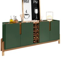 Buffet Aparador 190cm Com Adega 050520 Verde Oliva Cedro DCASA