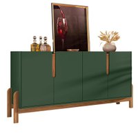 Buffet Aparador 4 Portas 170cm 050518 Verde Oliva Cedro DCASA